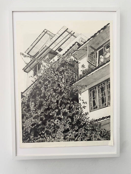 'Black & White Breakfast in Yangshuo' Print