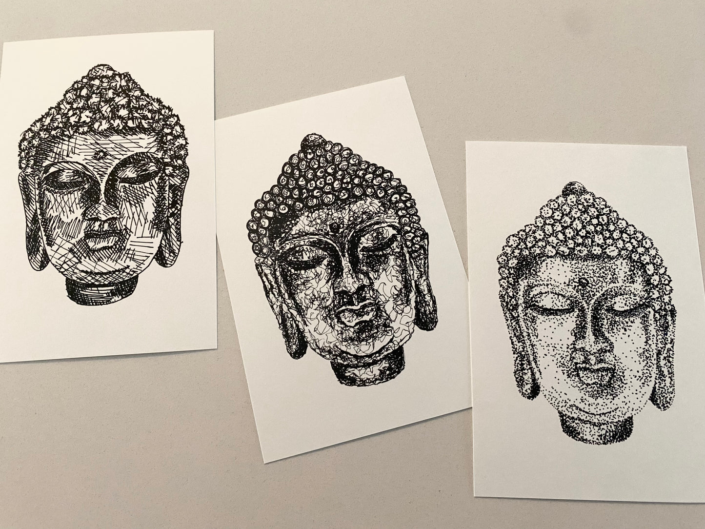'Beauty in Buddha' 3 Piece Print